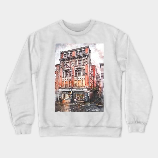 Manchester city watercolor #manchester Crewneck Sweatshirt by JBJart